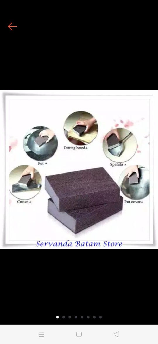 (1kg=70) Spon Pembersih Kerak Karat Panci Pot Wajan Magic Sponge Busa