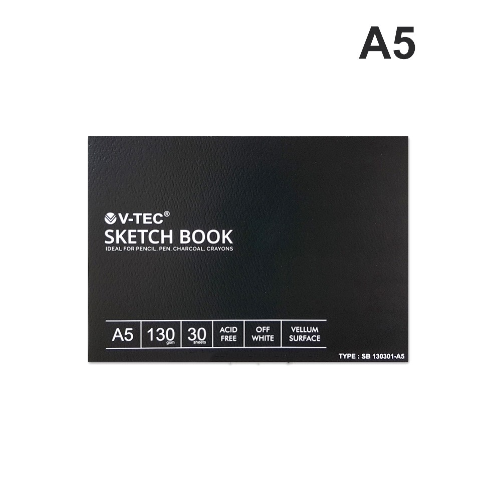 

Sketchbook A5 / Sketch book A5 - 30 lembar (130gsm) Vellum Surface SB-130031/A5