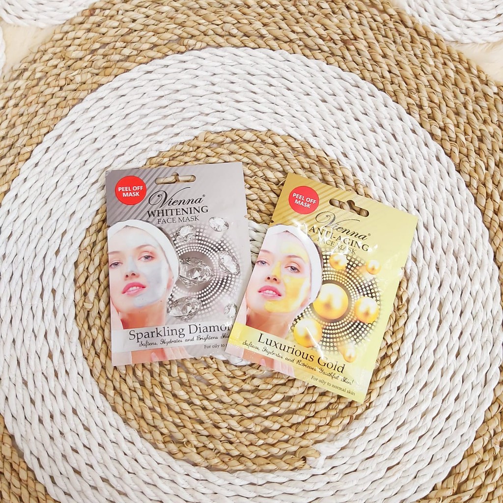 MASKER WAJAH VIENNA LUXURIOUS GOLD &amp; SILVER