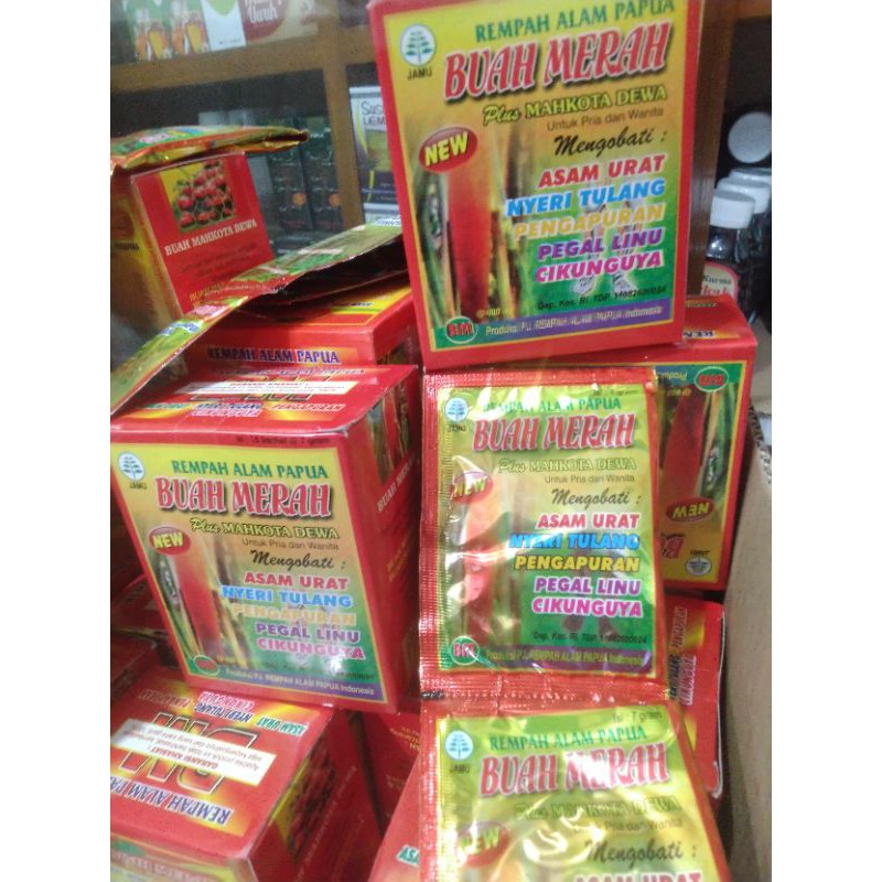 Buah Merah Plus Mahkota Dewa Serbuk - Rampah Alam Papua Buah Merah