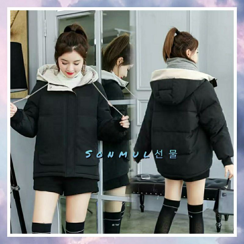 WOMAN WINTER PADDING COAT 'LOONA' IMPORT MANTEL WANITA JAKET GUNUNG MUSIM DINGIN