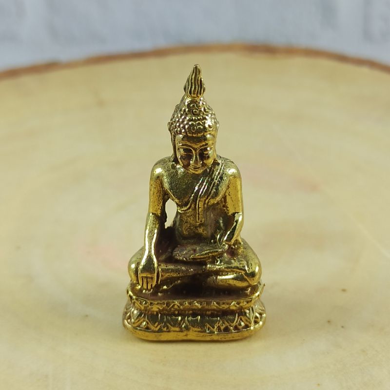 PATUNG BUDDHA BHUMIPARSA KUNINGAN MINI