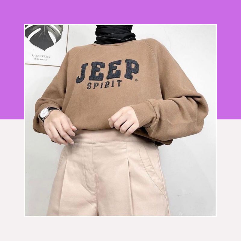 Brightside - Sweater Clara Daddario Sweater Hoodie Oversize - Sweater Big Size Kekinian Jeep Spirit 