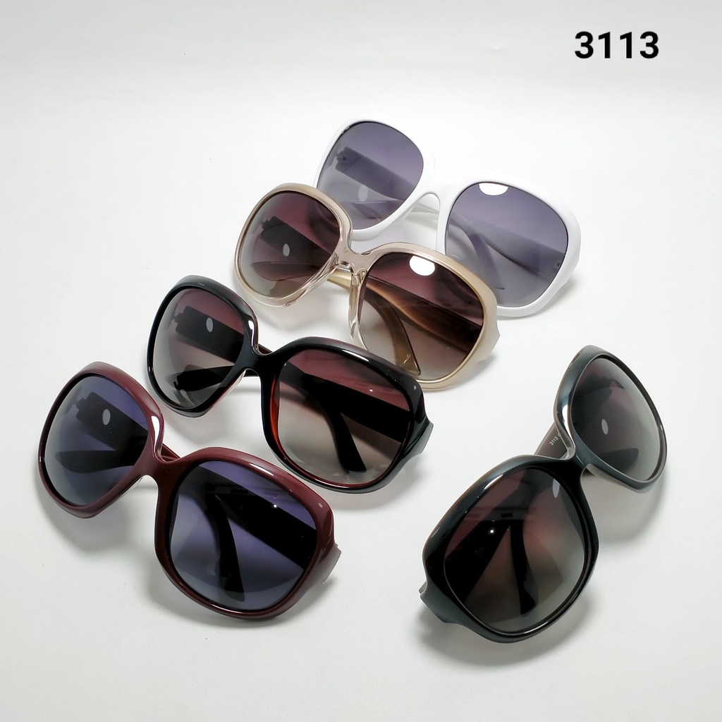 [WS]  Kacamata Hitam Wanita Model Korea Mewah Bahan Metal Warna Warni Real Pict 3113