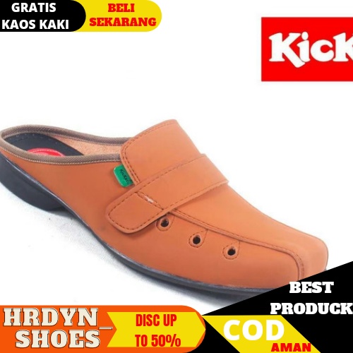 (PROMO) Sepatu Sandal Kulit Kickers Bustong / Tutong Asli Kulit REALPICT