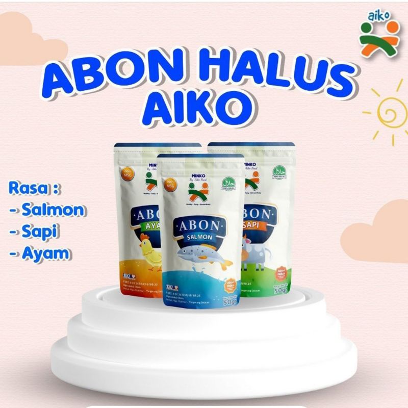 AIKO Abon Bayi Halus non MSG Bahan Alami MPASI Baby Floss