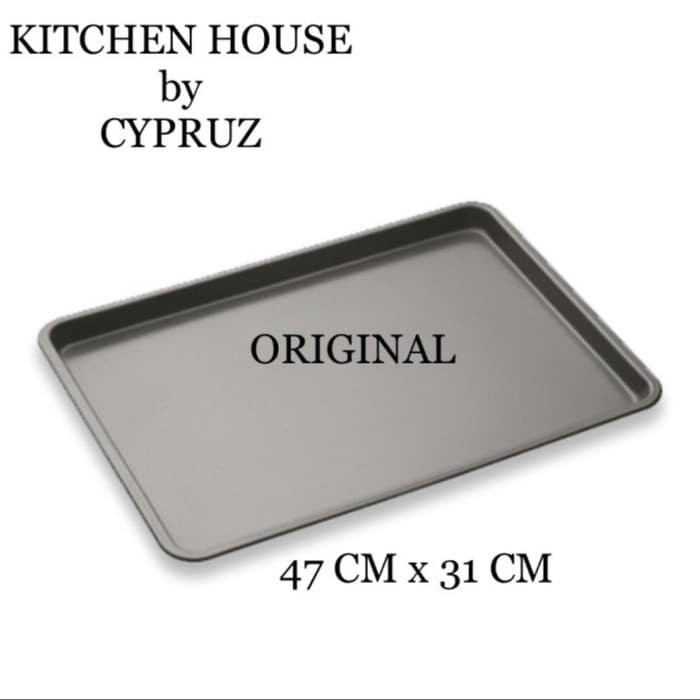 Cyprus Loyang Kue Segi Teflon Ak-0602 Aluminium Lapis Teflon 47x31 cm