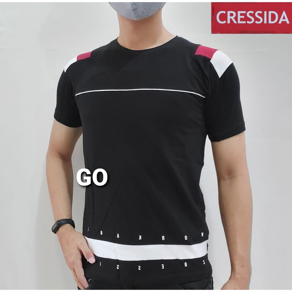 BB CRESSIDA KAOS COWOK Baju Cowok Kaos Cressida-MHSSM.901336