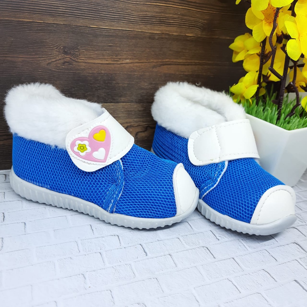 mandirishoestore-SEPATU BOOT BULU ANAK PEREMPUAN UNTUK 1-3 TAHUN CAY10