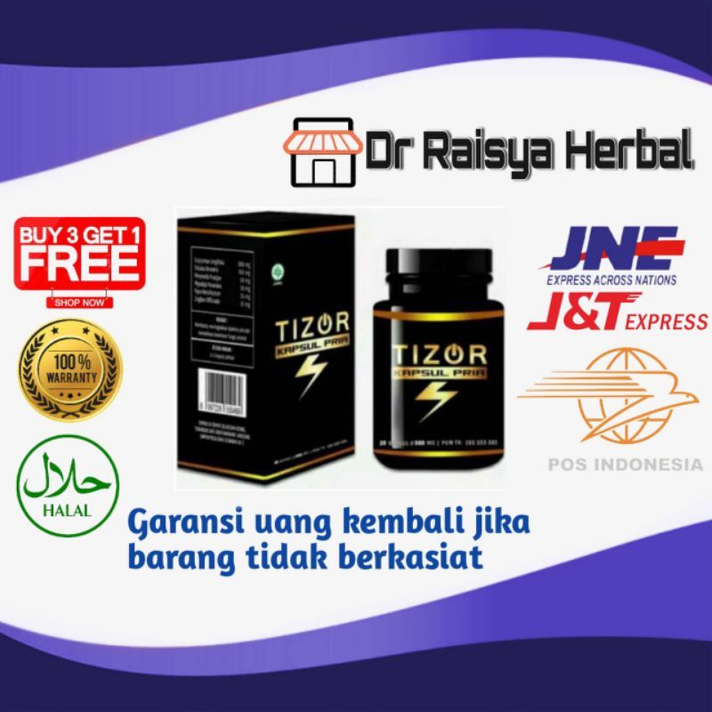 TIZOR ORIGINAL KAPSUL PRIA HERBAL ANTI PROSTAT PENAMBAH ST-MINA PRIA
