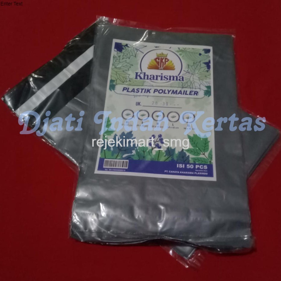 

Plastik Packing Polymailer - KHARISMA - Ukuran 20 x 30 Warna Silver Isi 50 pcs