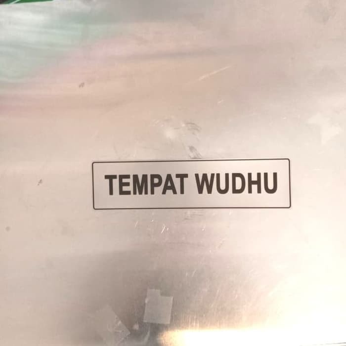 

SIGN LABEL K3 RAMBU SAFETY TEMPAT WUDHU UK 8X9CM