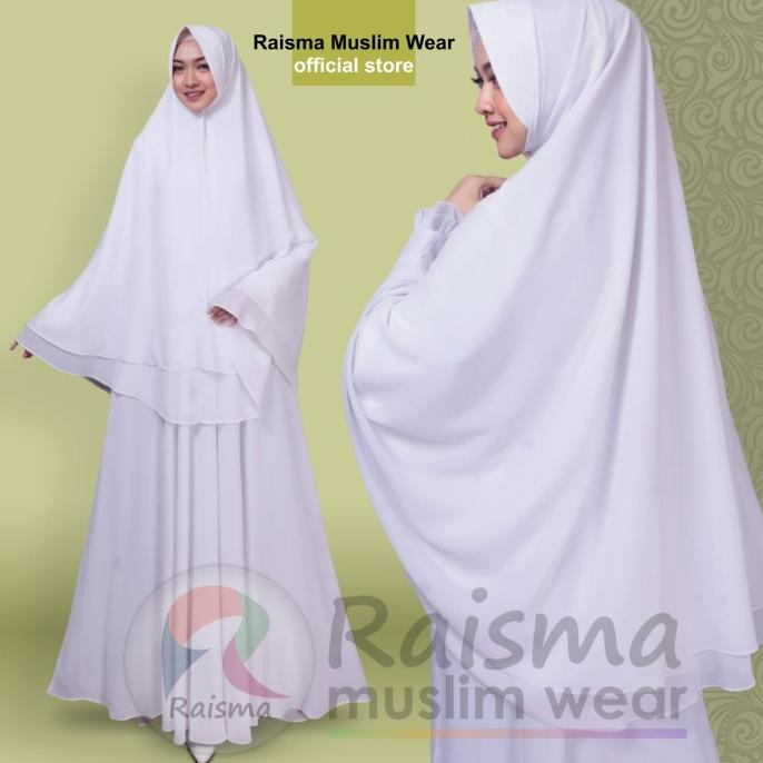 Gamis Putih Wanita / Baju Gamis Putih Syari / Gamis Putih Untuk Umroh Terbaru