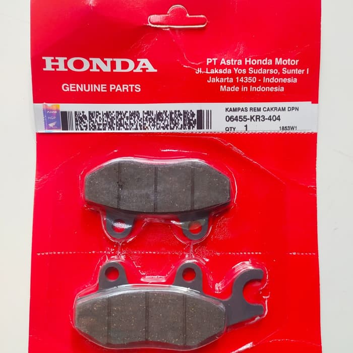 KAMPAS REM DEPAN HONDA SUPRA X 125/KARISMA/KUALITAS ORI.