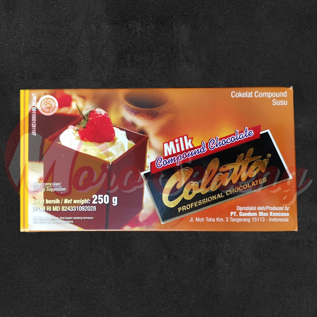 Colatta Milk Compound Chocolate Kemasan 250 gram Cokelat Susu Coklat