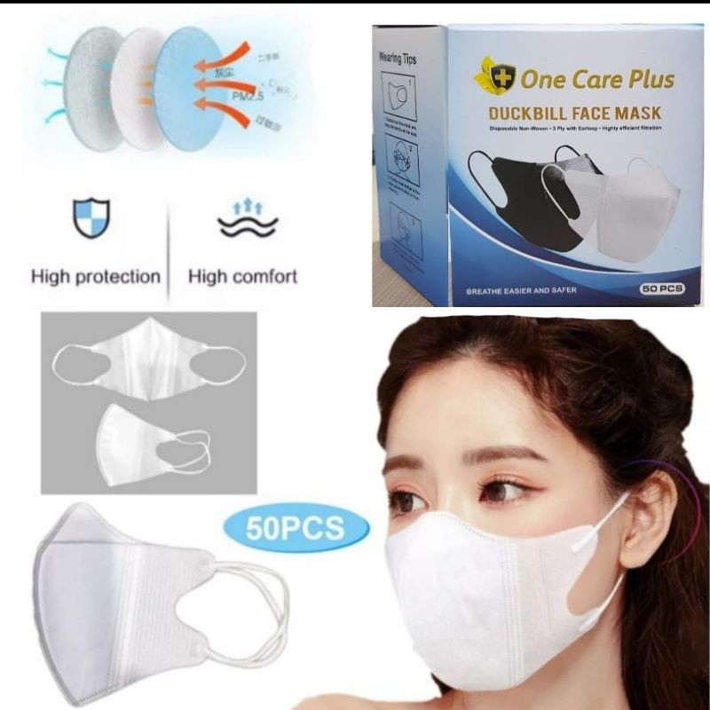 Masker Duckbill One Care Plus 50PCS