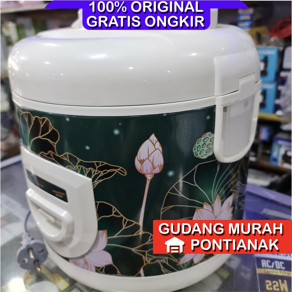 Rice Cooker Cosmos Baru CRJ 8228 B W Lotus 2 Liter Tongolan Magic Com Penanak Nasi Cosmos Terbaru Lotus Big Capacity