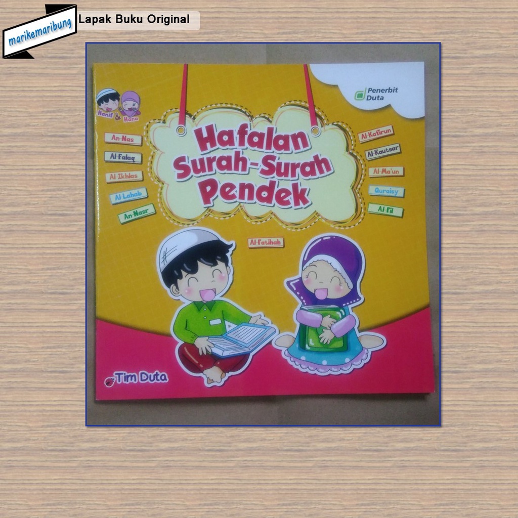 Buku Hafalan Surah-Surah Pendek PAUD