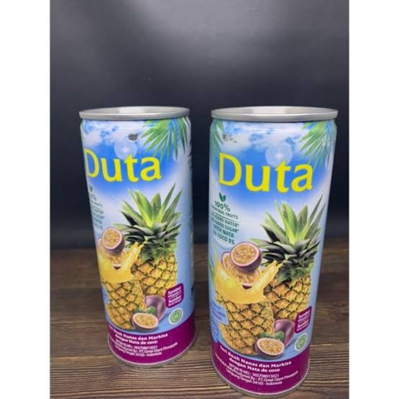 Minuman Kaleng Jus Buah Nanas Markisa Duta