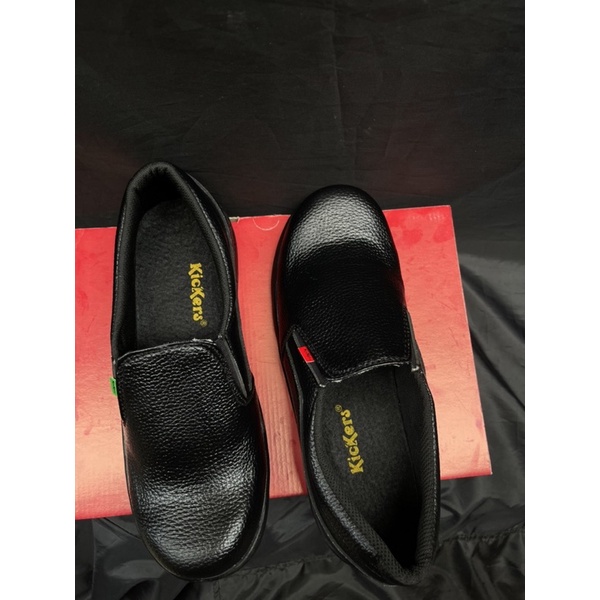 sepatu safety slip on kickers ujung besi, safety murah