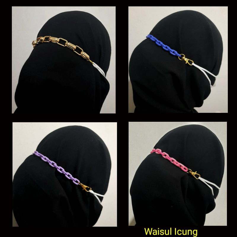 Konektor Masker Hijab Pengait Masker Rantai Hijab Connector Artis