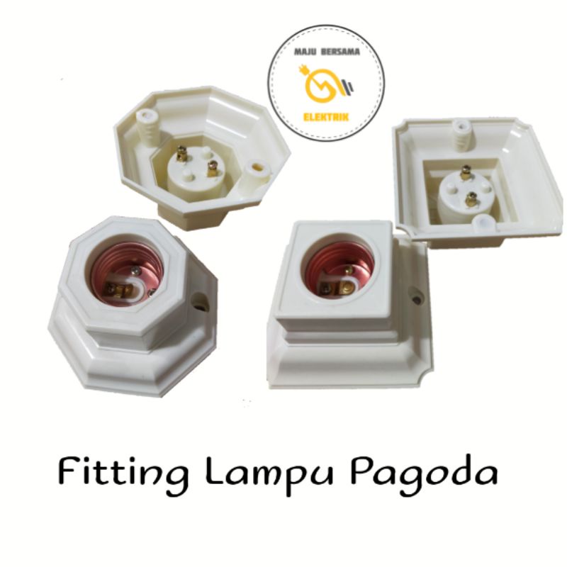 Fitting Lampu Plafon / Fitting Lampu Tempel Bagus Murah / Fitting Lampu Plafon Murah PAGODA 201/202