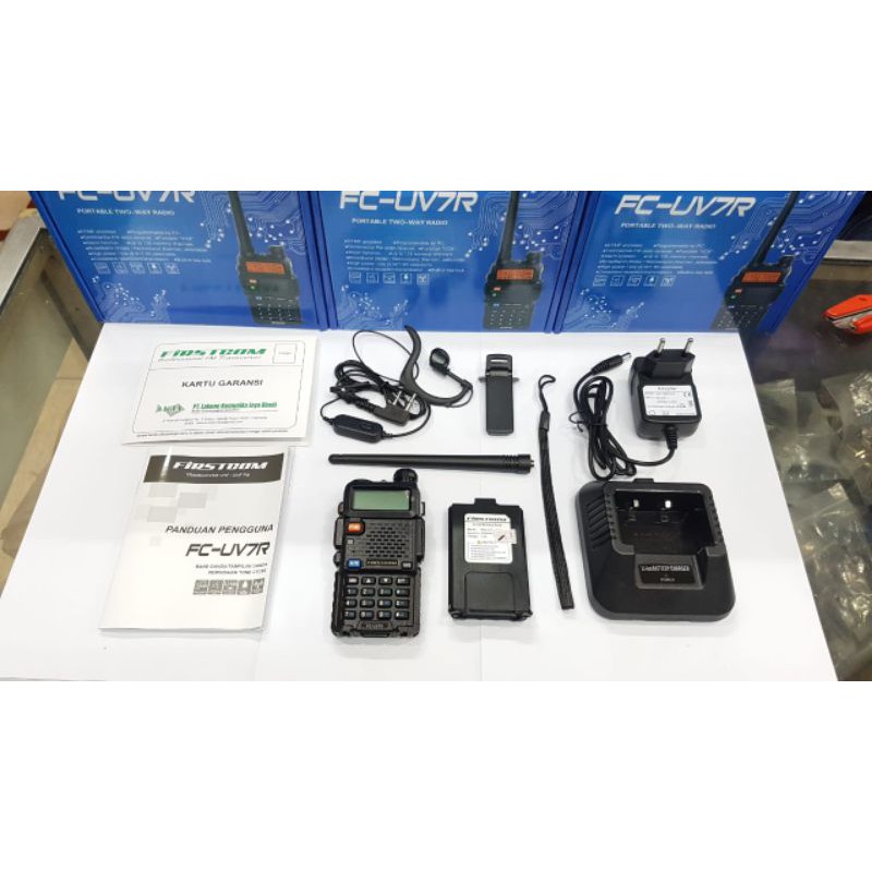 HT FIRSTCOM FC-UV7R DUALBAND ORI GARANSI FIRTSCOM UV7R FREE HEADSET