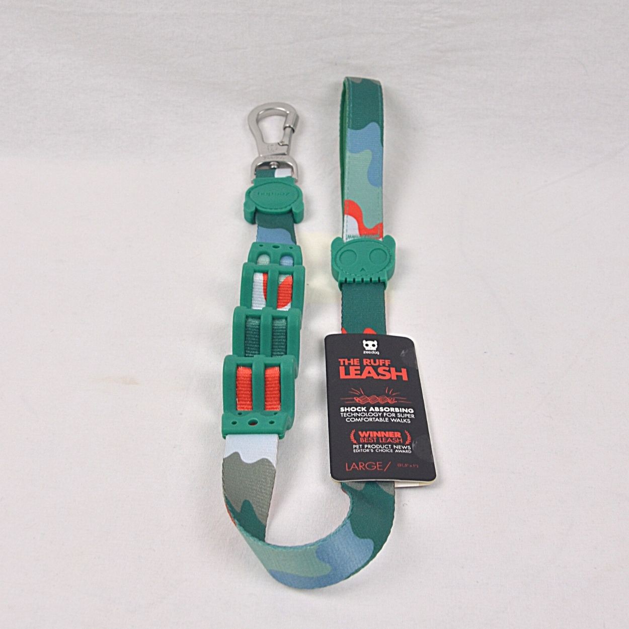 

ZEEDOG Tali Tuntun Anjing Camo Ruff Leash Large