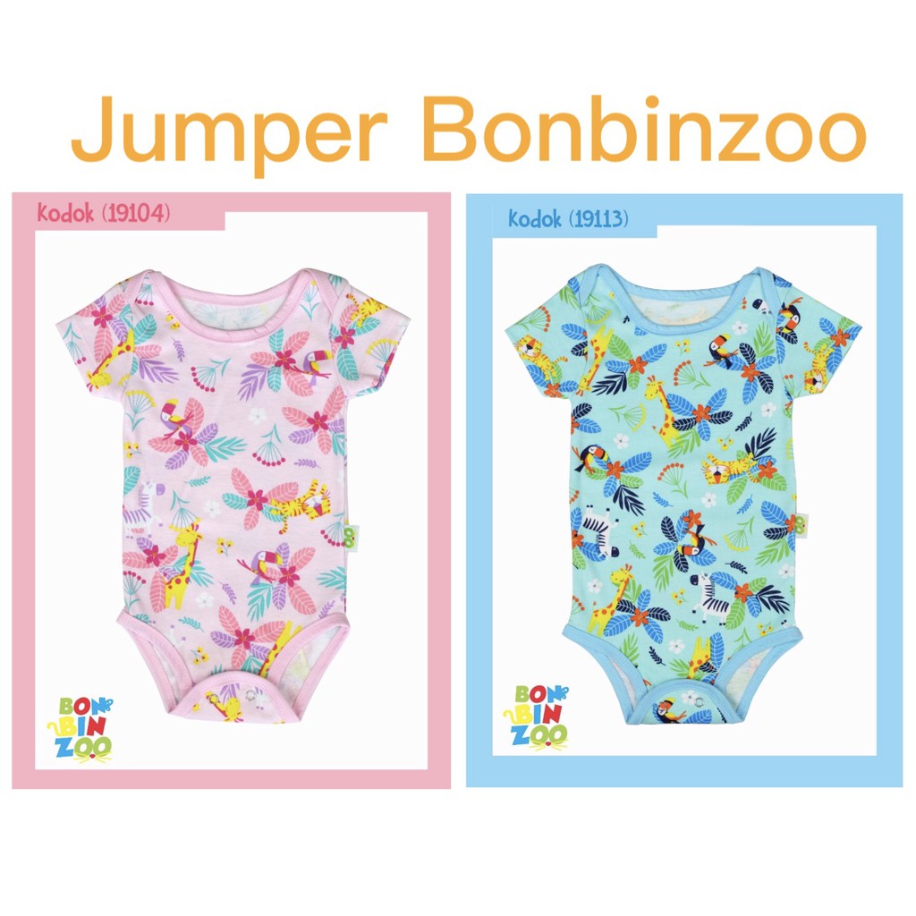 Jumper / Bodysuit Pendek Bonbinzoo SNI Newborn cherrybabykidsshop