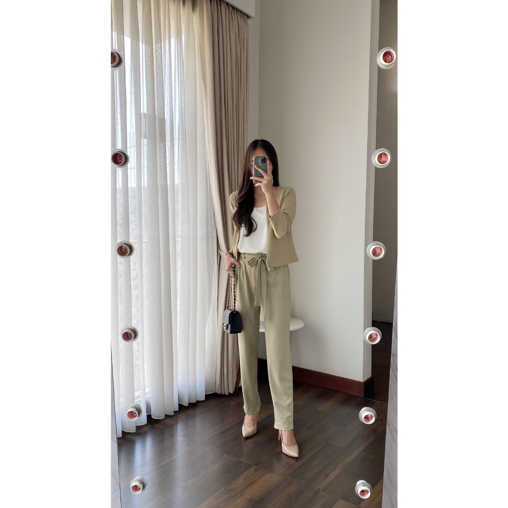 oliver highwaist long pants elastic pants