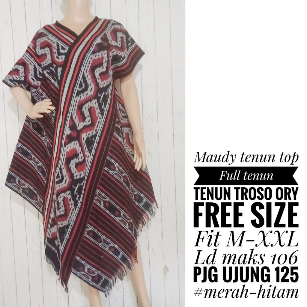 Maudy Tenun Top 02 | Baju Tenun Etnik| Atasan Tenun Ethnik Kekinian