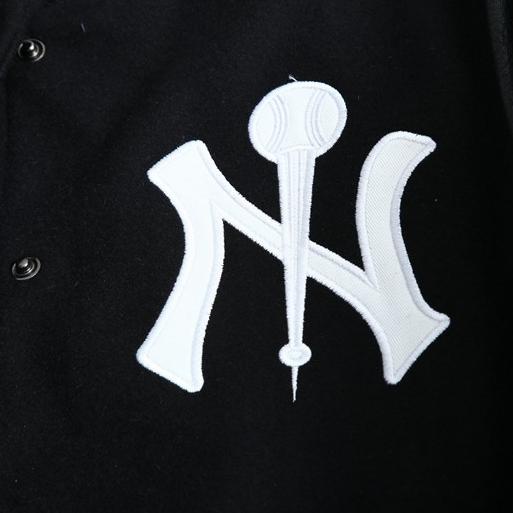 Varsity Jacket MLBNY unisex bomber jaket leather sleeve