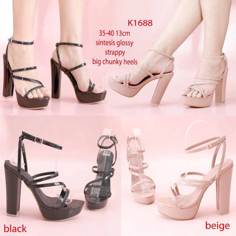 Highheels K1688 tnggi 13cm