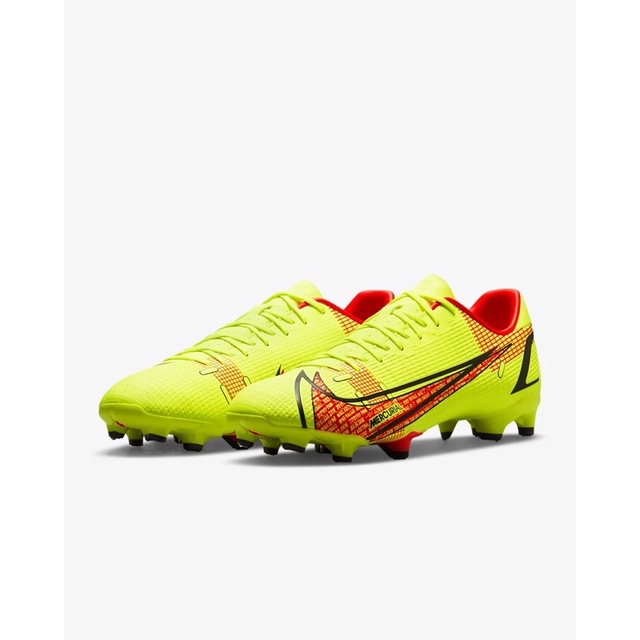 Sepatu Bola [TERBARU] - Nike Football Mercurial 14 Vapor Academy FG Volt/Red - Original 1000% Resmi 