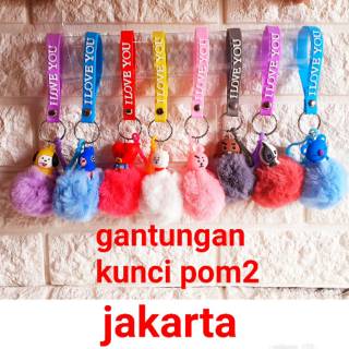  Gantungan  kunci pom pom  bts bt21 murah Shopee Indonesia