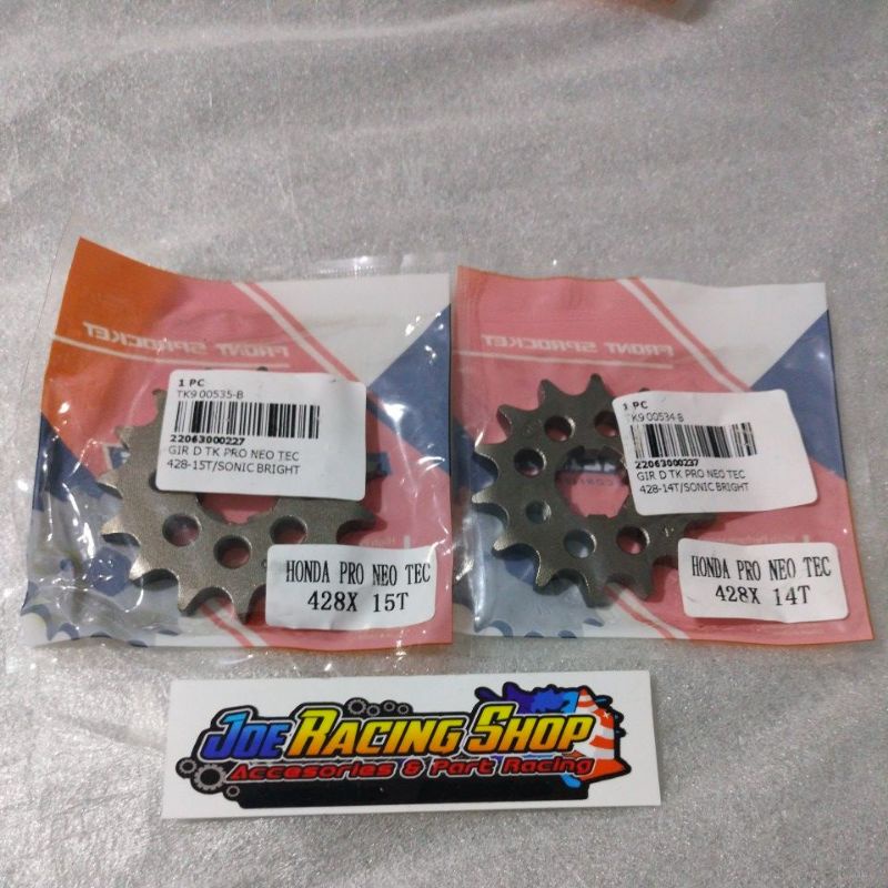 Termurah Gir Depan TK RACING Honda CB/GL pro/Mega pro/CB150 /CBR ukuran 428
