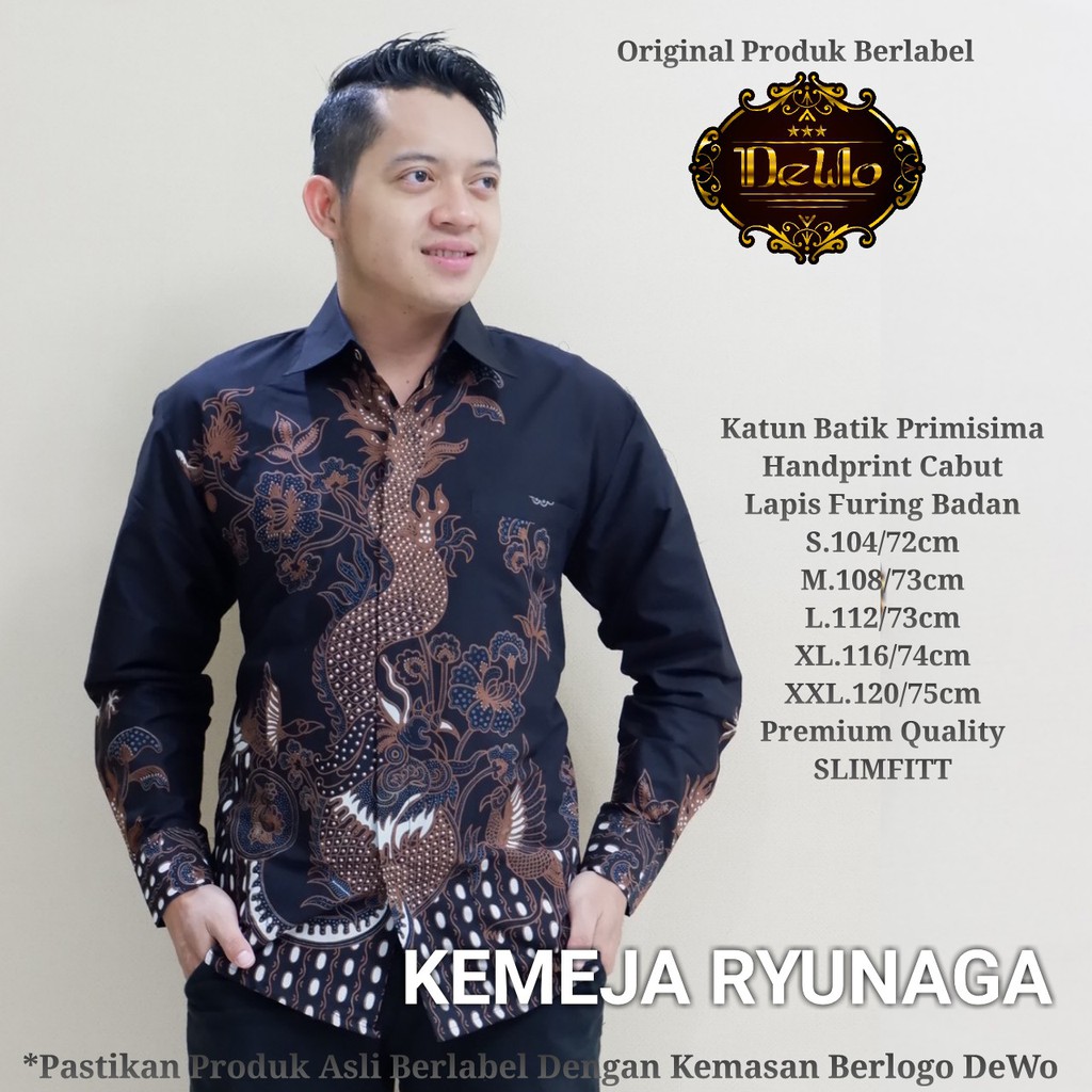 RYUNAGA DEWO BATIKSOLOAMANAH KEMEJA BAJU BATIK PRIA SOLO LENGAN PANJANG PENDEK LAPIS FURING ATASAN BATIK PREMIUM MODERN KATUN HALUS MODHANG WISANGGENI MOCCA GENDEWA DEWO SEKARJAGAD INDRIYAWAN ADYATAMA SOGAN GENDEWA  ARJUNOSOSRO WISANGGENI  RYUNAGA ABIYASA