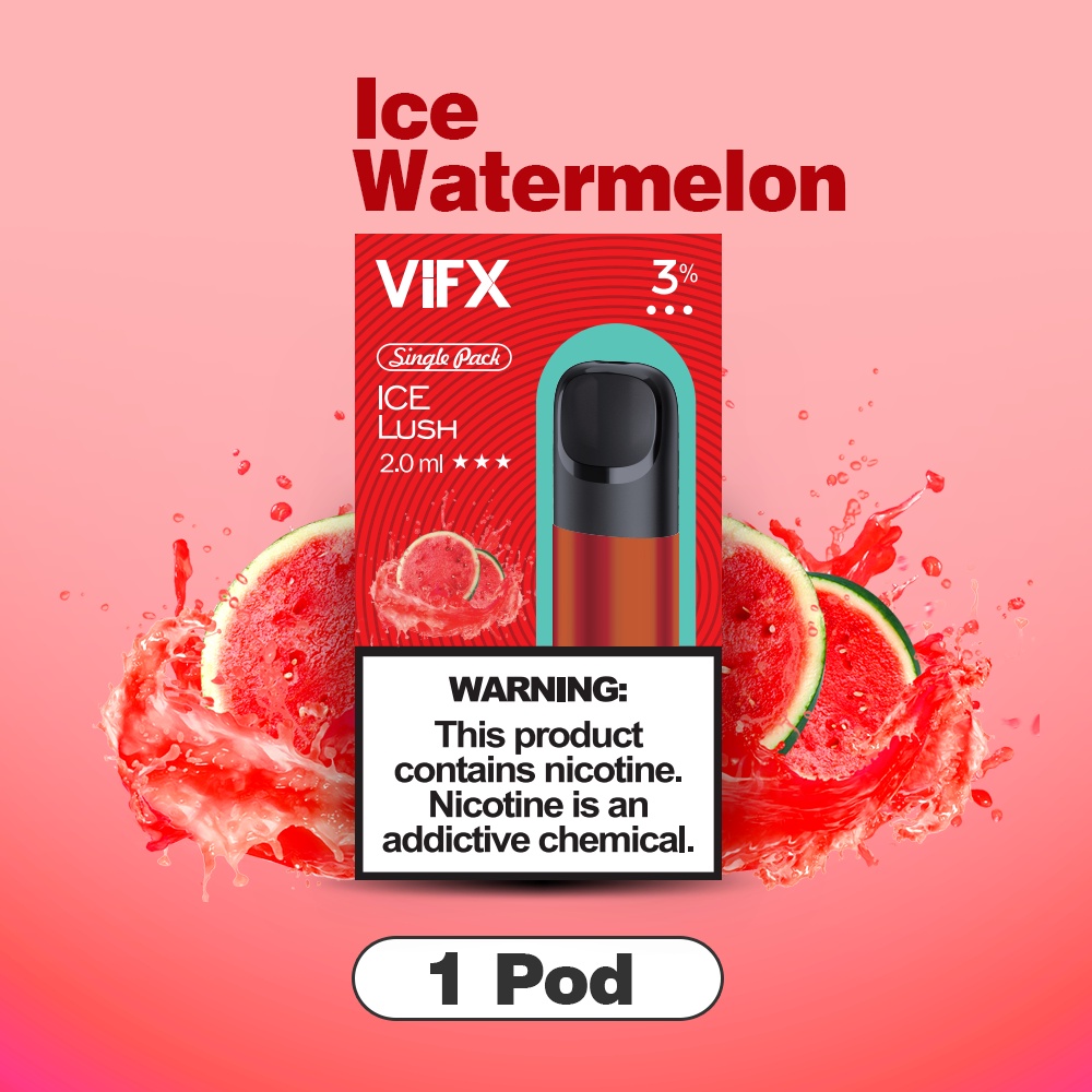 ViFX Pod Compatible RELX Infinity &amp; Essential &amp; Phantom - Watermelon Flavours∣1 Pack Isi 1   Pod