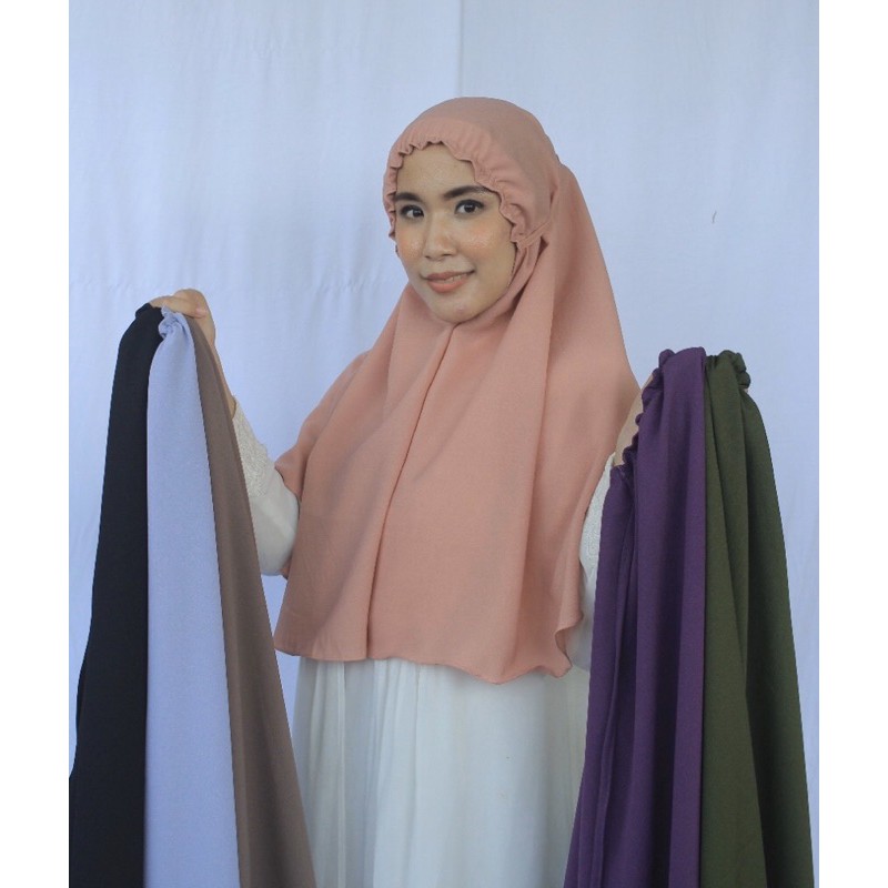 bergo jumbo kerut muka