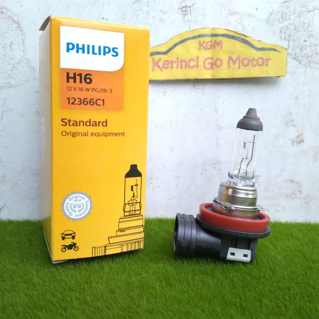 BOHLAM HALOGEN PHILIPS H16 12V 19W 12366 HEAD LAMP FOG LAMP