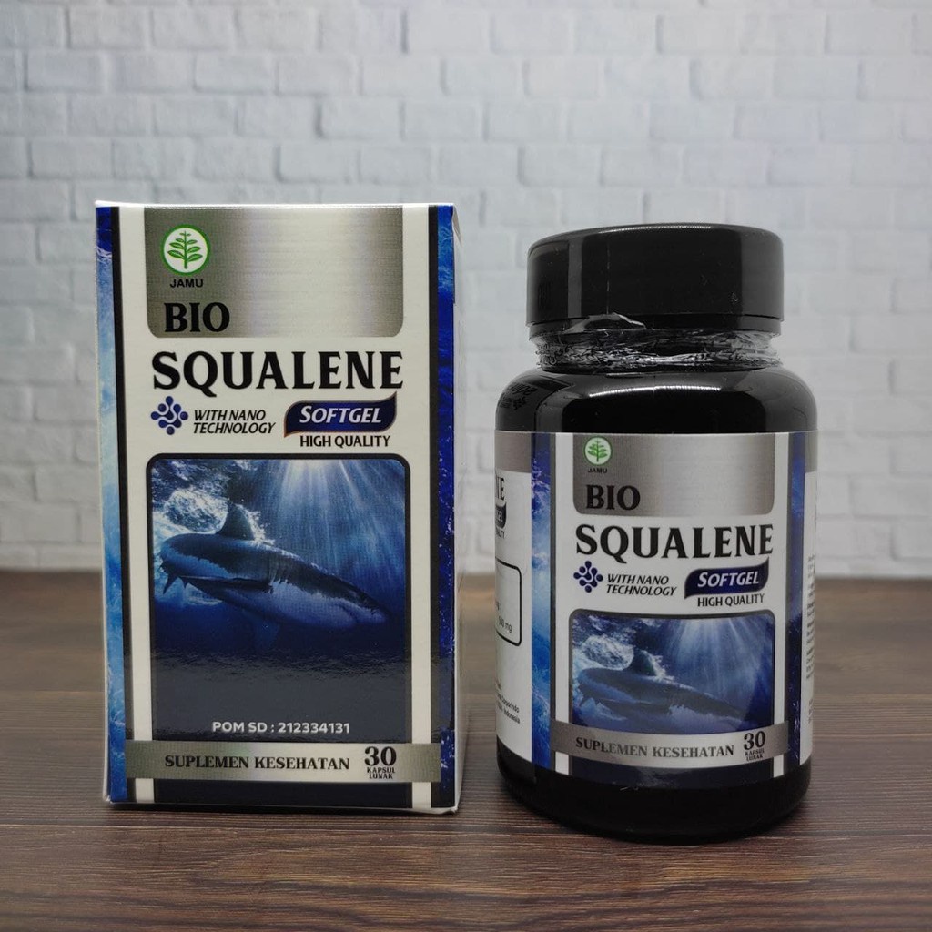 Minyak Hati Ikan Hiu Omega 3-6-9 EPA &amp; DHA Bio Squalene - Squalen 30 Softgel Halal