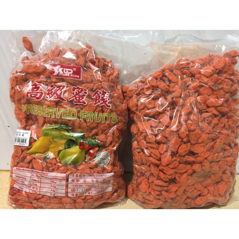 

Presreved fruits/Manisan kiamboy Non Biji 1 Pack 2kg
