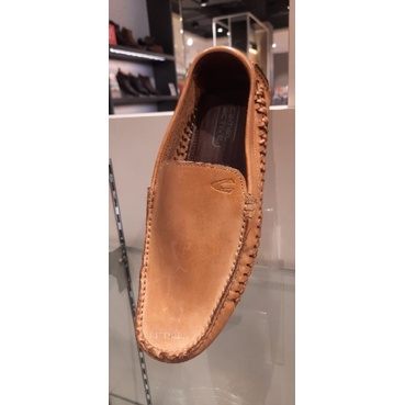SEPATU CASUAL MOCCASIN CAMEL ACTIVE ORIGINAL MAXFIELD KULIT ASLI.