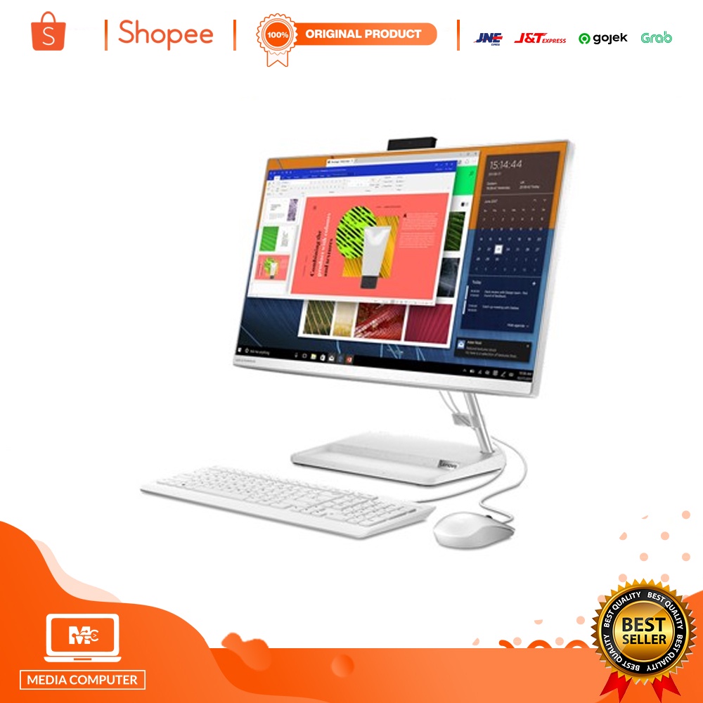 AIO LENOVO IdeaCentre 3 24ALC6 F0G100C3ID Ryzen 5 5500U 8GB 512GB W11