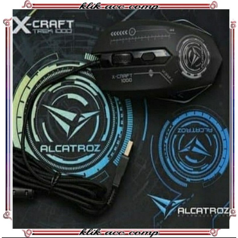 Mouse Gaming Alcatroz Xcraft Pro TREK 1000 Plus Mousepad