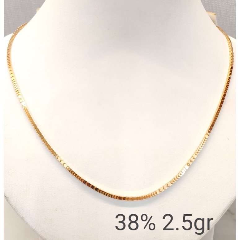 KALUNG EMAS ASLI HWT GOLD MONICA EDITION KADAR 375/8K FASHION RINGAN