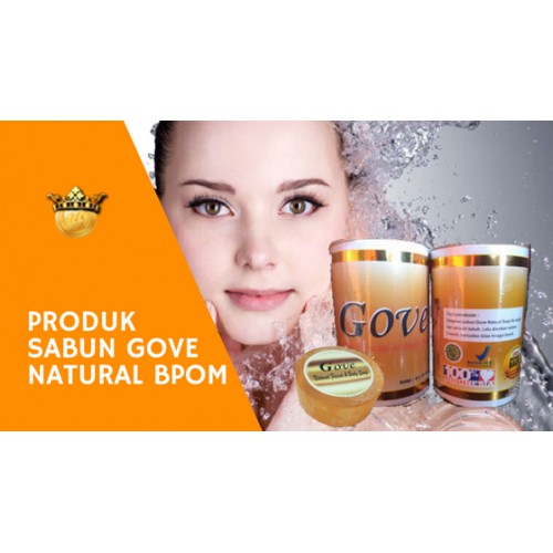 Sabun GOVE MENGATASI JERAWAT DAN KULIT KERING PAKET 1 botol Isi 5 Pcs  - original