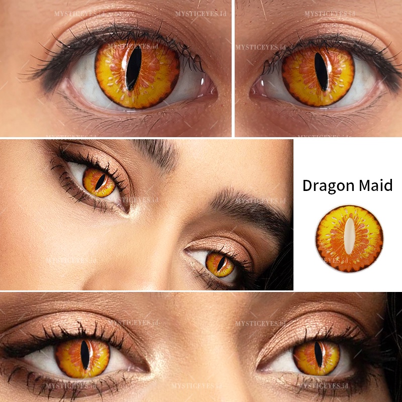 MYSTICEYES SOFTLENS COSPLAY CRAZY LENS DRAGON MAID SERIES 14.5MM (NORMAL)