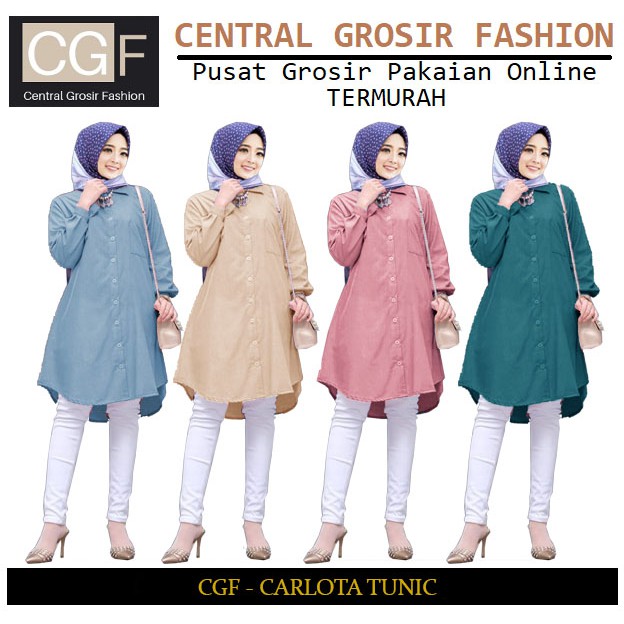 Carlota Tunik - Central Grosir Fashion (CGF) - Ukuran L-3XL - Matt Moscrepe