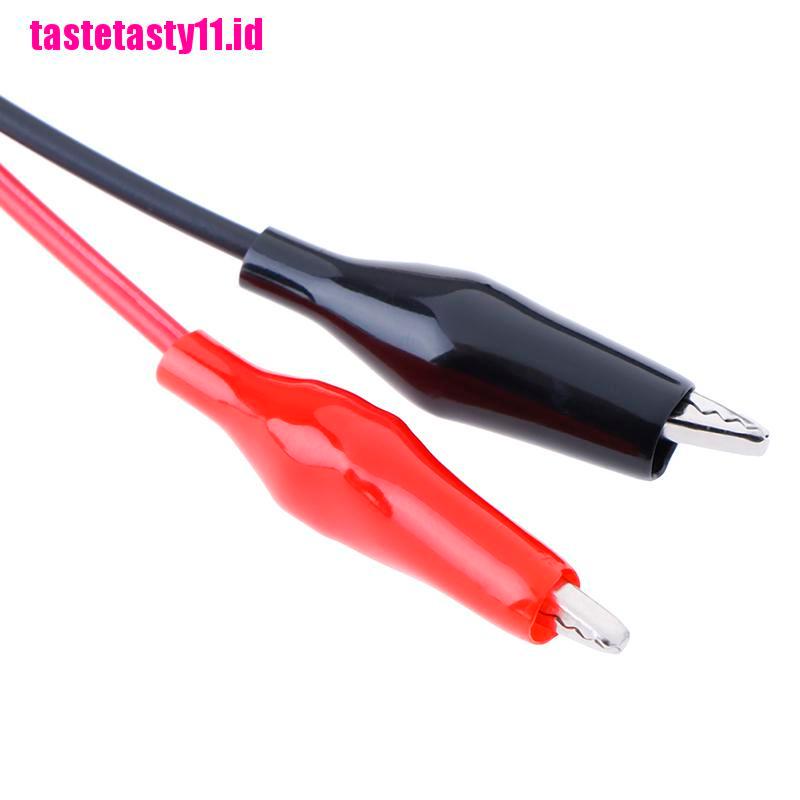 【TTID】1Pc Alligator Clip 12V Power Cable Crocodile Wire DC Voltage Connector To